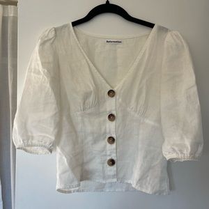 Reformation Linen Top
